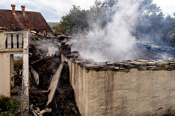 Professional Fire Damage Removal technician working in Riverside, OH